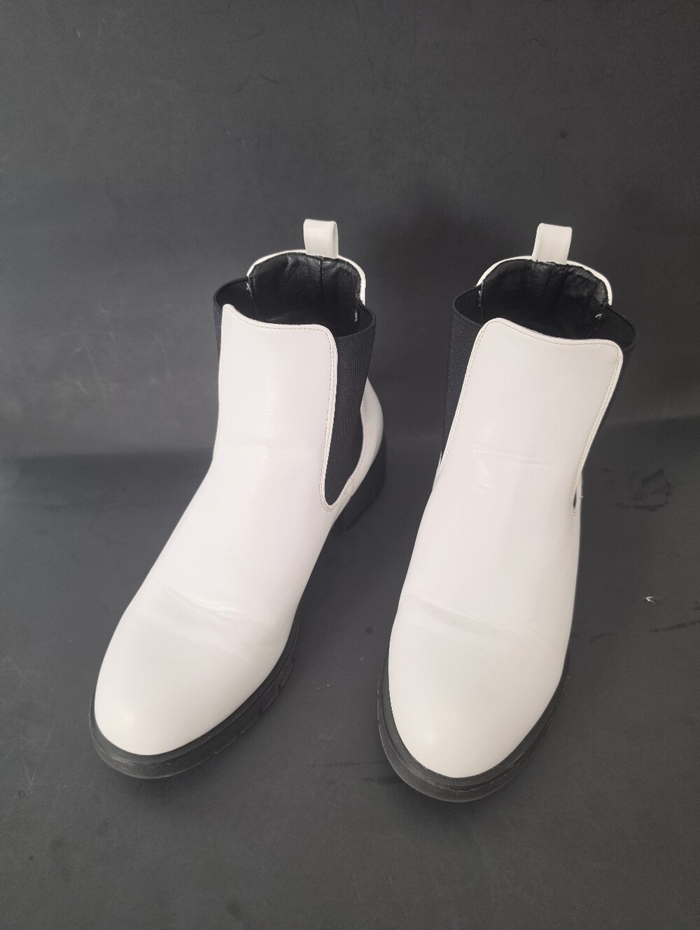 Slip On White Womens Boots.